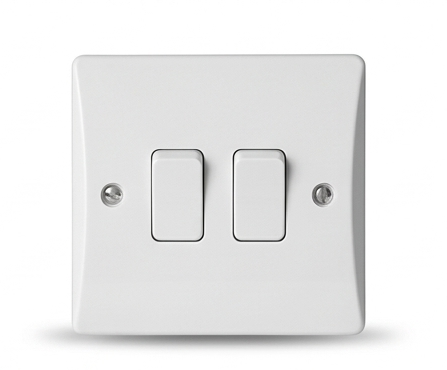 MXBT04 10AX 2 gang 2 way switch